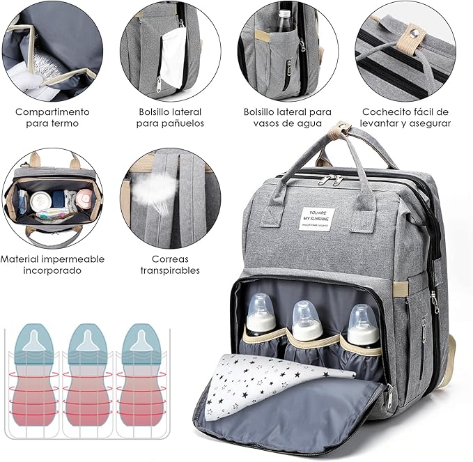 Mochi Cuna 3en1 🎒👶✨