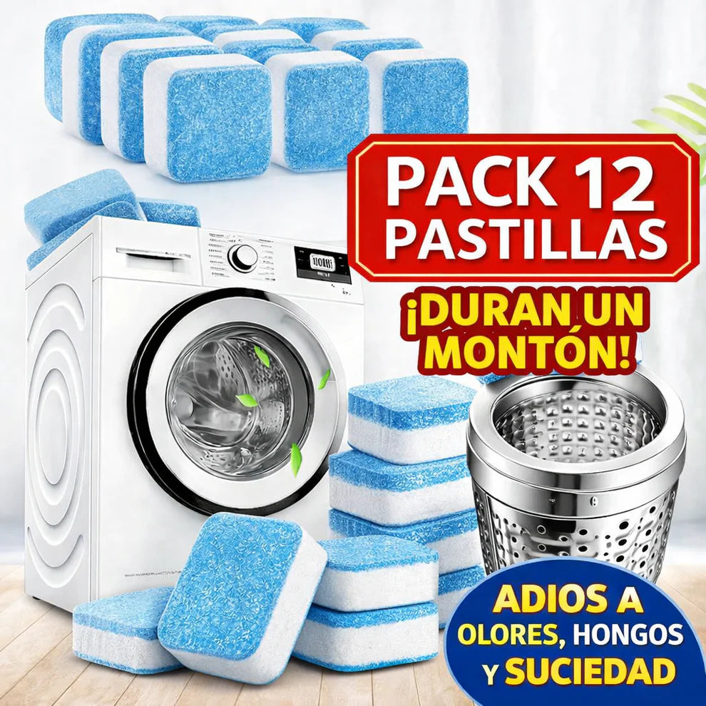 🧼 LavaFresh 360™ | Pack x12 Pastillas Limpiadoras