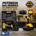 [PROMO] Taladro Inalambrico Industrial - 2 baterías + maletín + accesorios 🔥